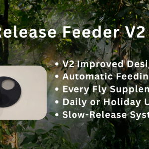 Self-Dusting Fruit Fly Feeder – Automatic Supplement Delivery